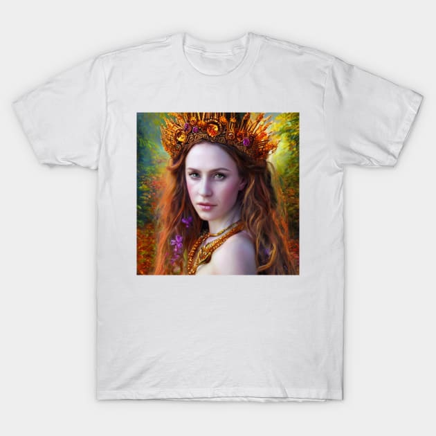 Celtic Princess #3 T-Shirt by Prilidiarts